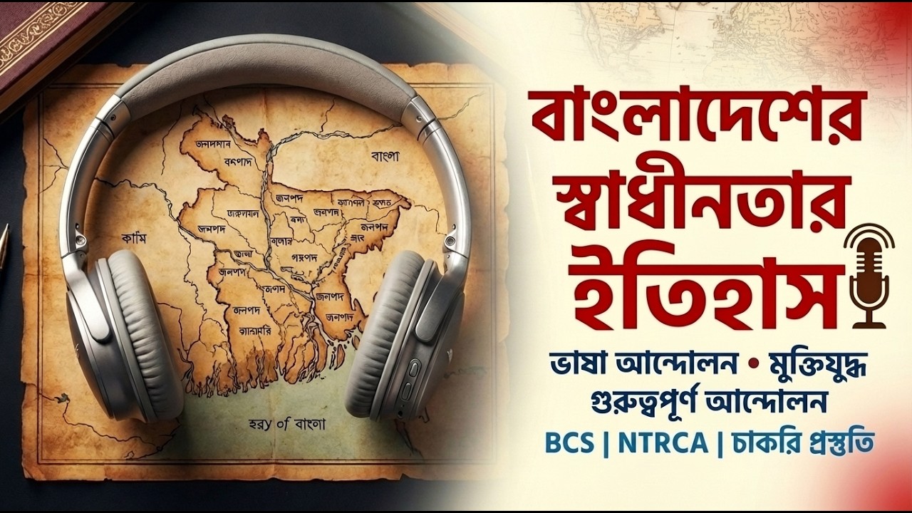বাংলাদেশ বিষয়াবলি GK Part 3 | স্বাধীনতার ইতিহাস: ভাষা আন্দোলন, মুক্তিযুদ্ধ ও গুরুত্বপূর্ণ | BCS/NTRC