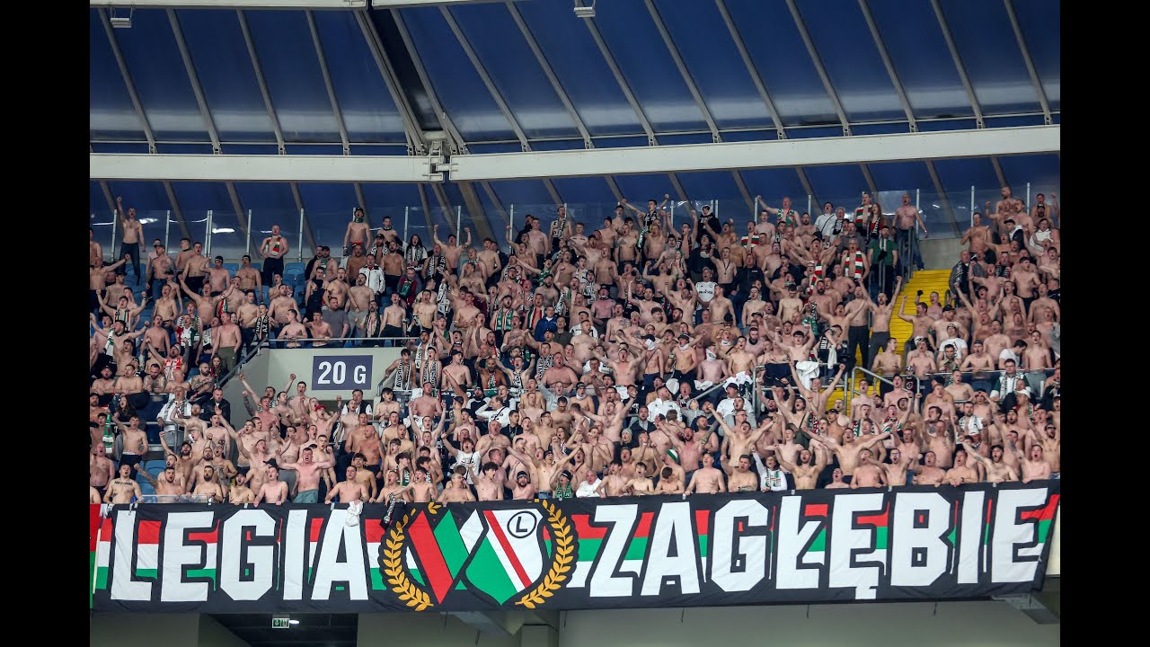 Doping kibiców Legii w Chorzowie