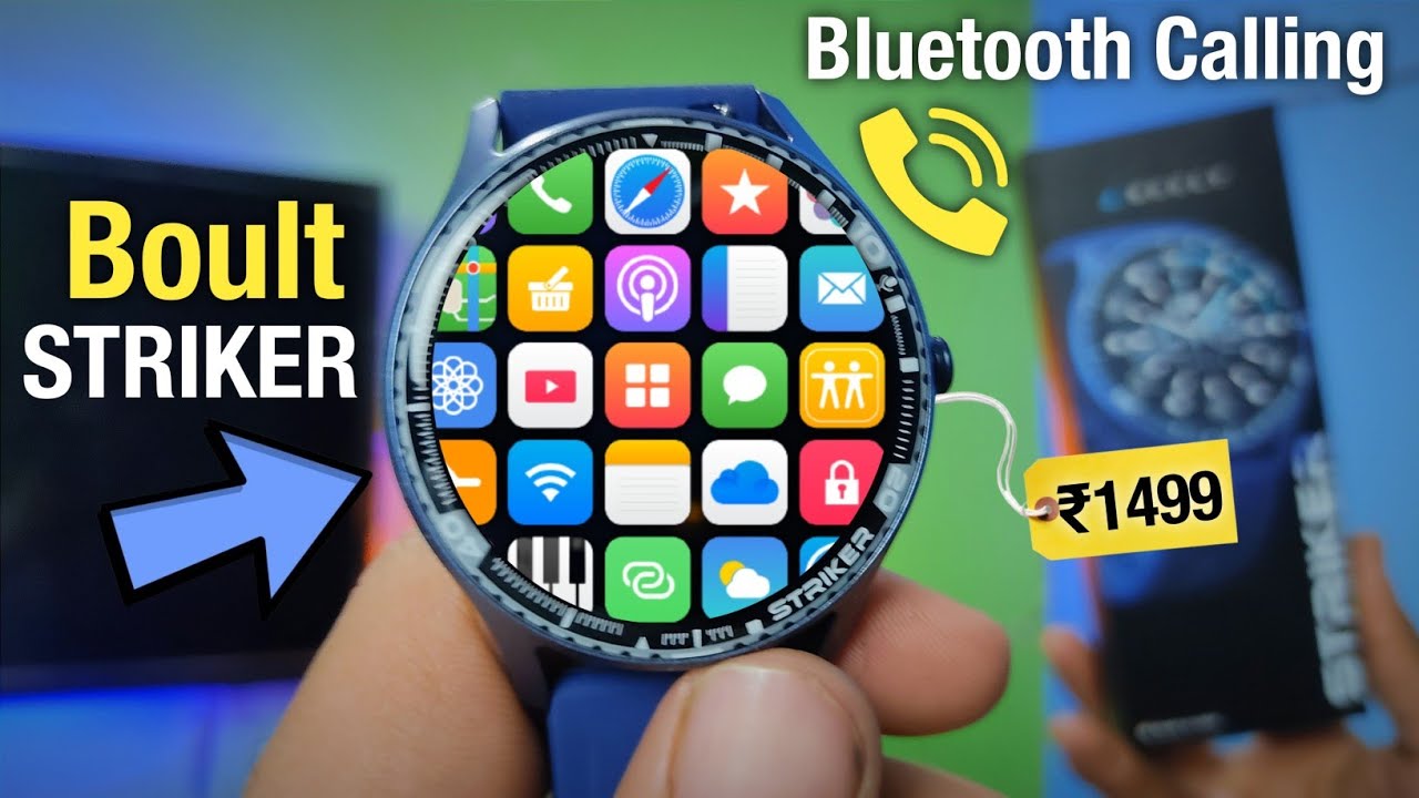 Boult Striker⚡1.3 Round Premium HD Display 🔥 Metallic Finish 😲 and Bluetooth Calling || Smartwatch |