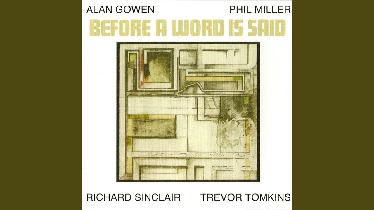 Before a Word Is Said