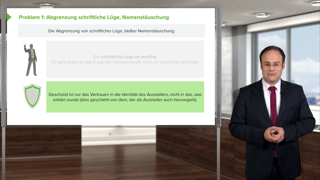Strafrecht I Urkundenfälschung (§ 267 I S. 1 Var. 1 StGB): Unechte Urkunde I RA Stefan Koslowski