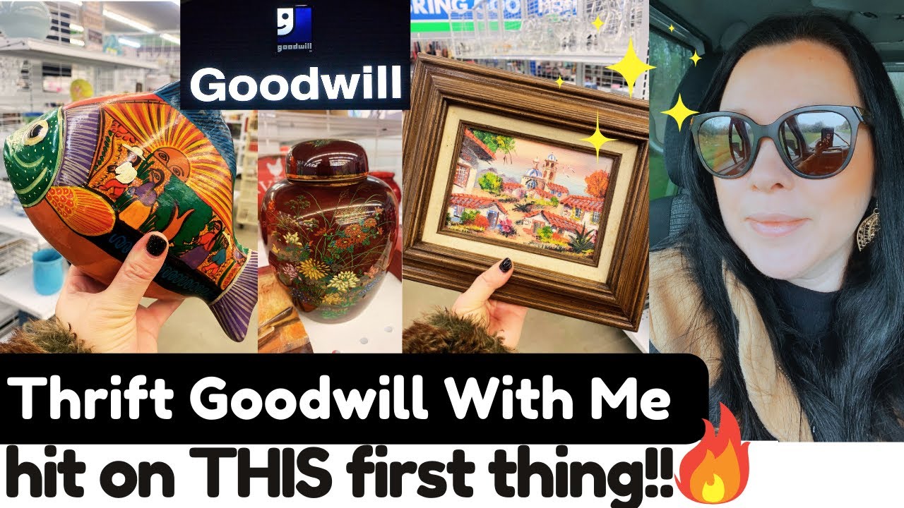 a whole collection, thrifting goodwill for home decor🔥
