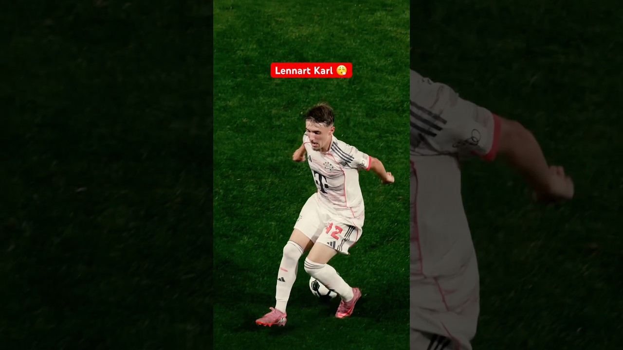 Lennart Karl zaubert beim Startelfdeb&uuml;t f&uuml;r den FC Bayern 🪄😮&zwj;💨