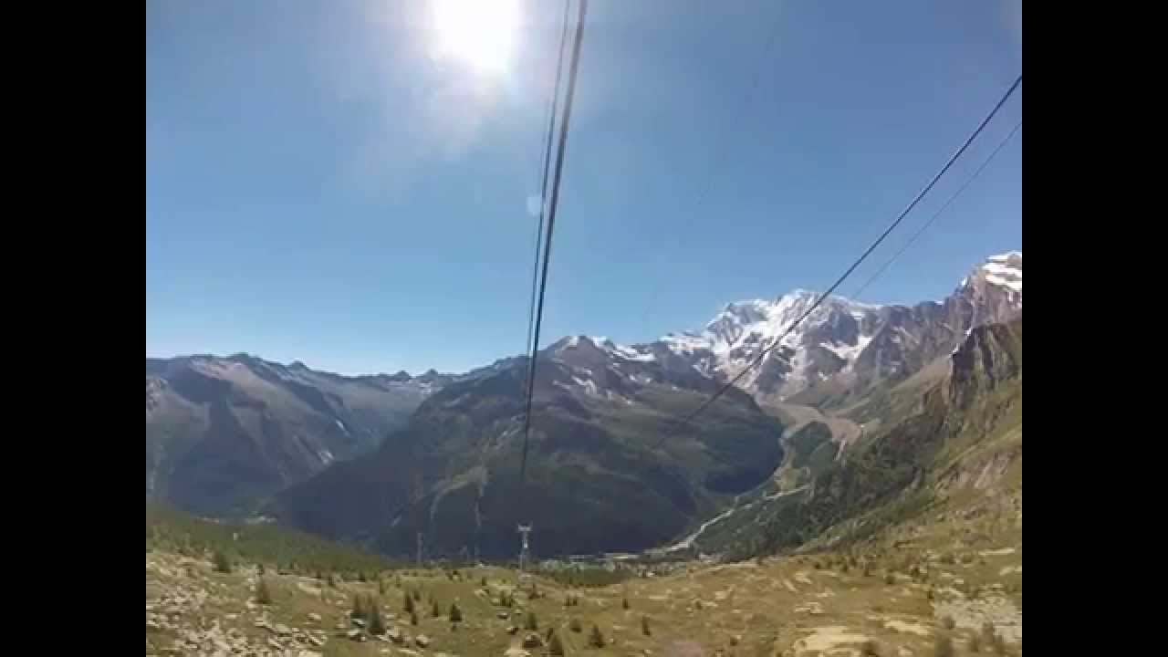 (fast motion 200%) Funivia del Monte Rosa da Macugnaga a Monte Moro parte 1 e 2