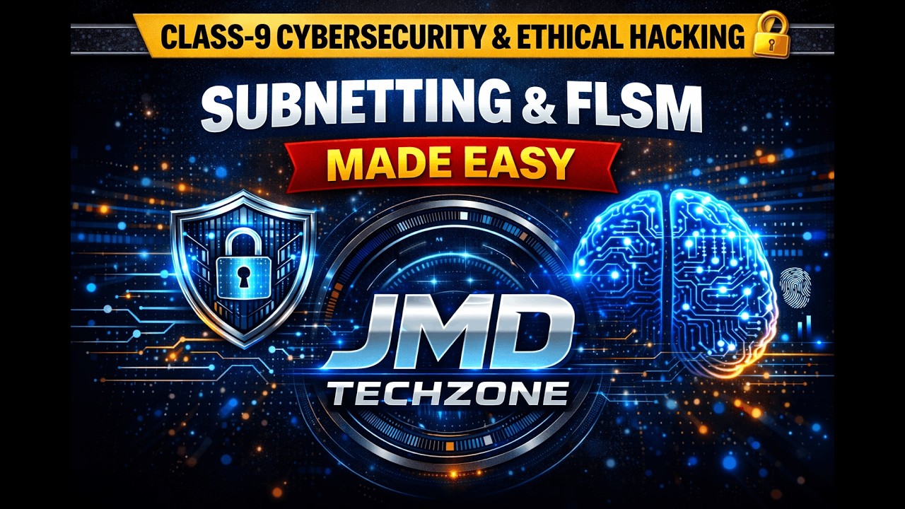 Class-9 Cybersecurity & Ethical Hacking 🔐 | ✅ Subnetting & FLSM Explained in Easiest Way ⚡ FLSM Full
