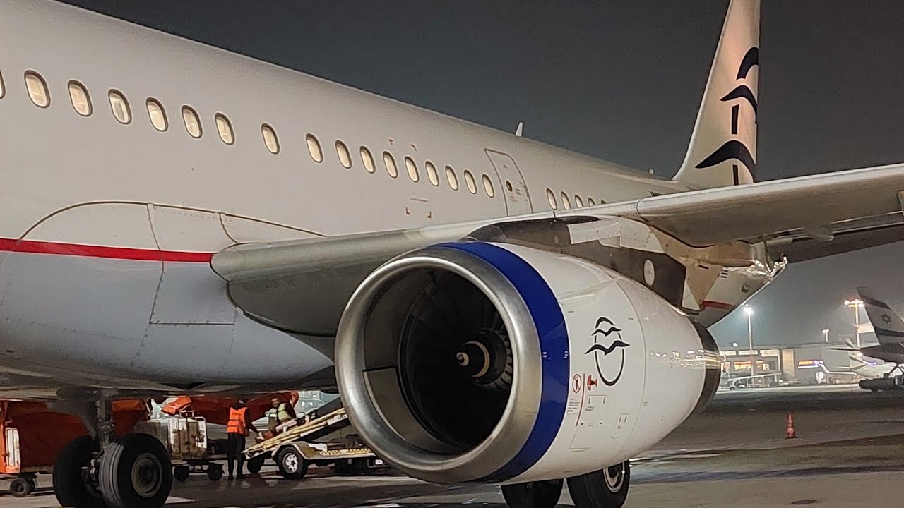Aegean Airlines A321-200 Tel Aviv to Frankfurt via Athens 