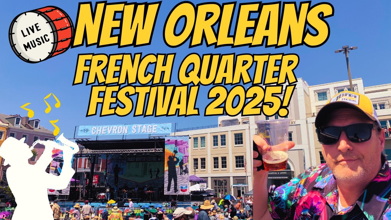 New Orleans Biggest FREE FESTIVAL! French Quarter Fest 2025