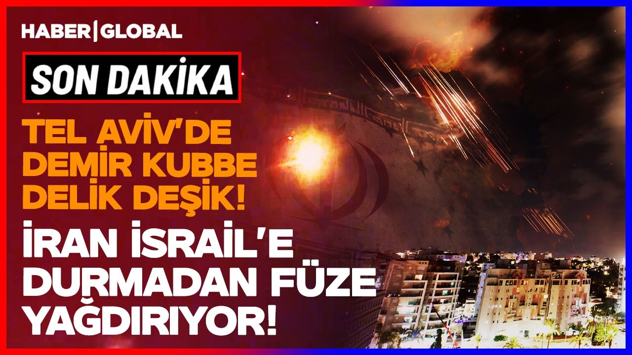 İRAN İSRAİL'E FÜZE YAĞDIRIYOR! Tel Aviv'de Büyük Korku Sirenler Susmuyor!
