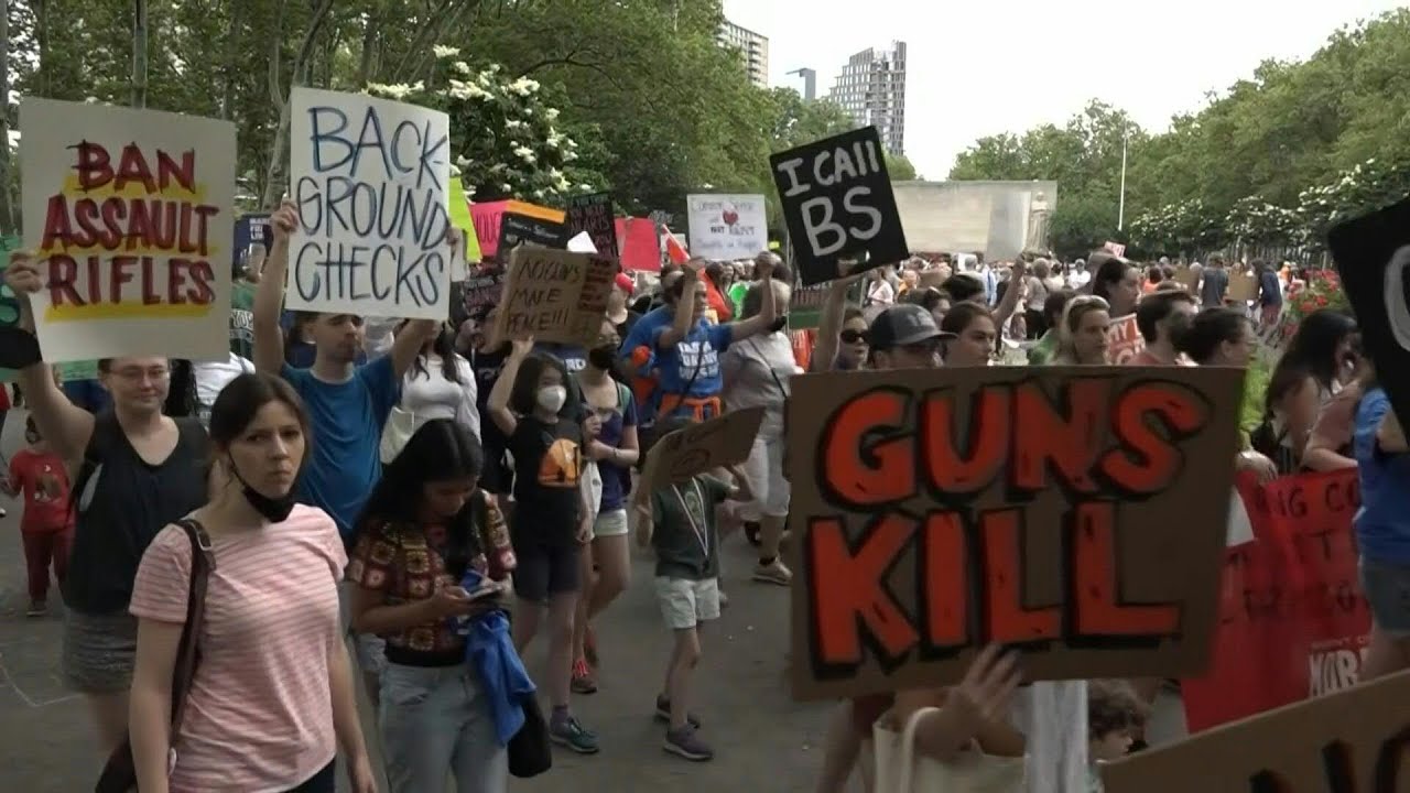 New Yorkers rally against gun violence as part of nationwide demonstrations | AFP