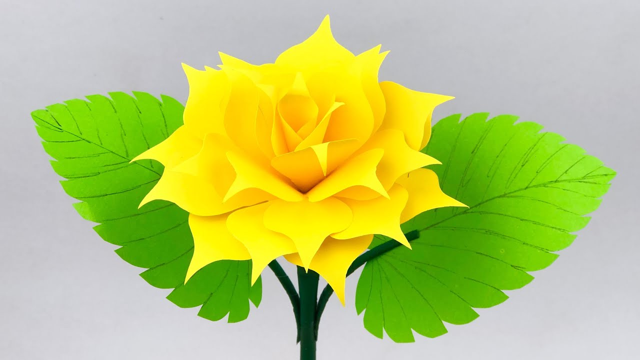 3D Beautiful Paper Flowers Easy | Home Decor | Flower Making With Paper | Easy Crafts | Crafts DIY
