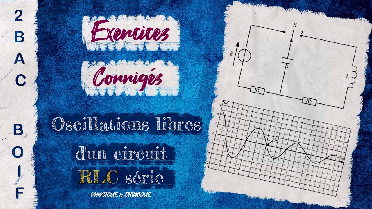 2BAC Biof - Electricité | Exercices Dipôle RLC | Exercice: 1 |Les parties I et II |