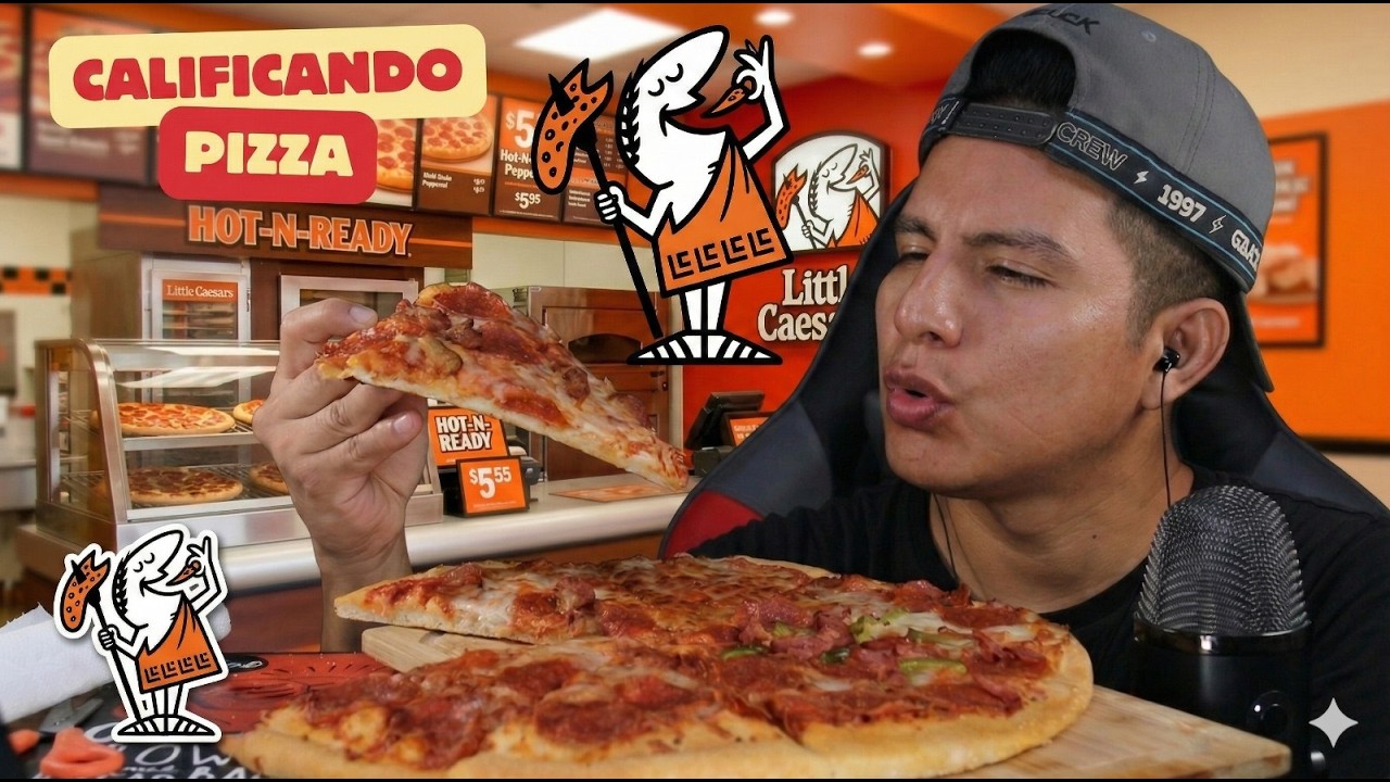 ASMR CALIFICANDO PIZZA  Little Caesars