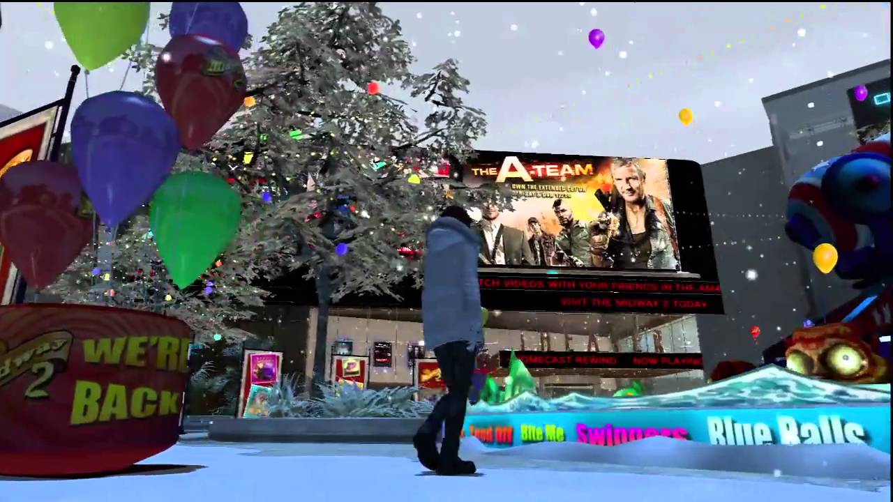 Playstation Home Christmas in Central Plaza