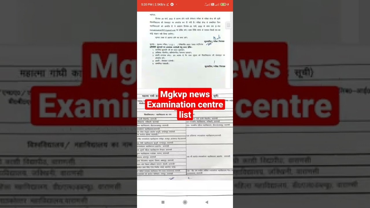 mgkvpMgkvp Latest Update Mgkvp Latest News Today Mgkvp Time Table 2022 Mgkvp B.com Exam 2022 Mgkvp
