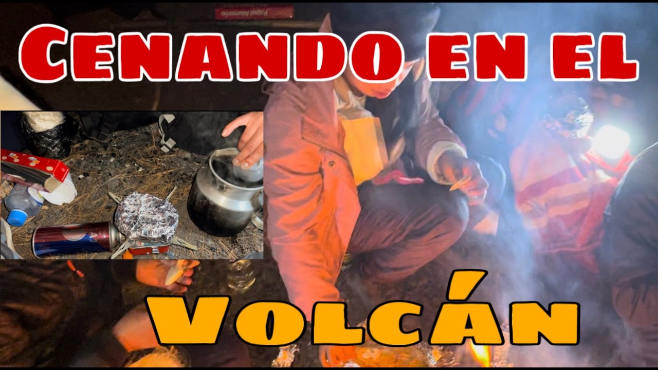 CENANDO EN EL BOLCAN || UNA EXPERIENCIA NUEVA