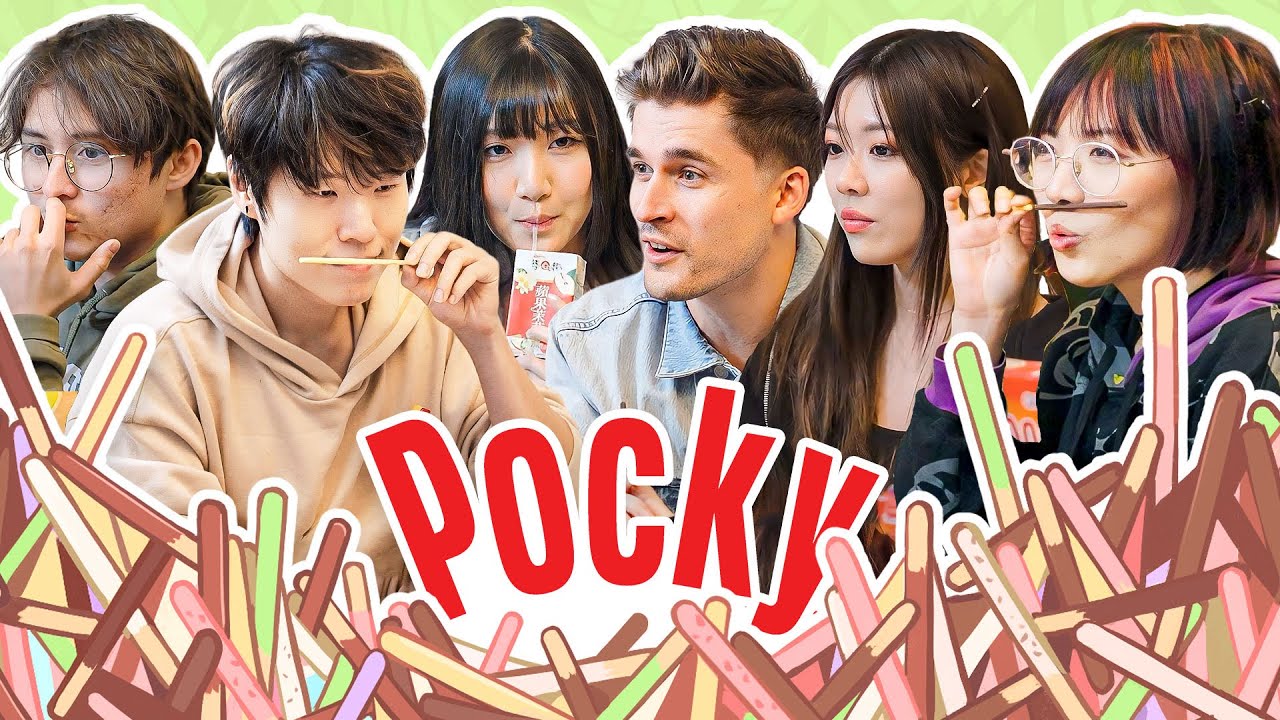eating a lot of pocky (A LOT)