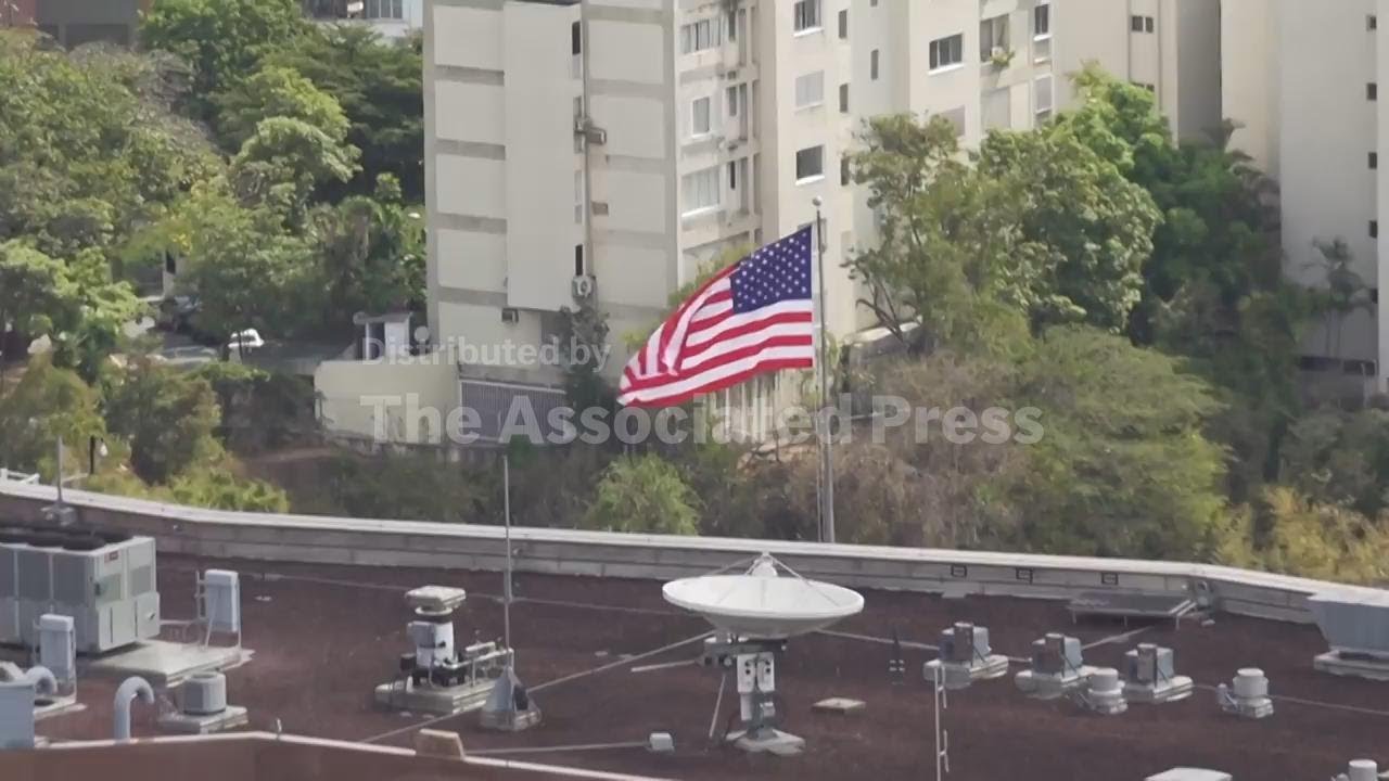 U.S. raises flag at embassy in Caracas after seven-year diplomatic freeze ends