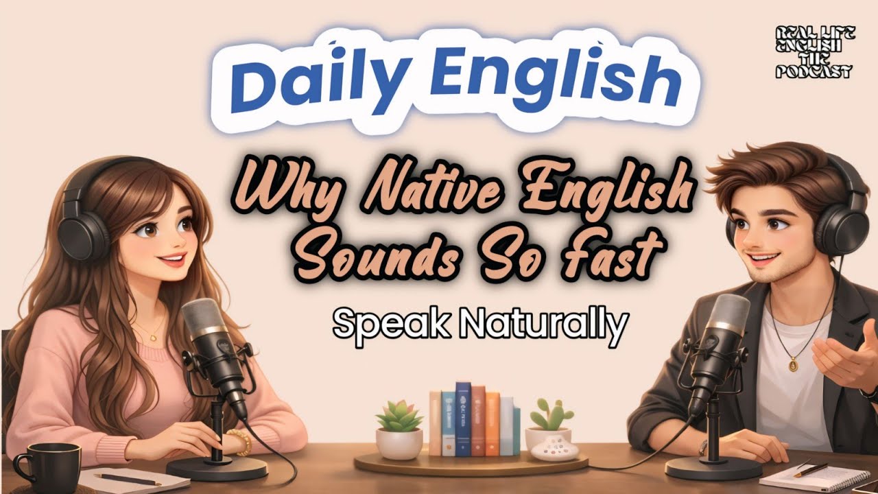 Daily English Why Native English Sounds So Fas | Daily Life Practice for Fluency 