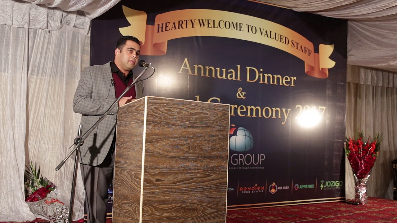 Ozi Technology Group Annual Dinner 2017 - CIO Raheel Iqbal Speech