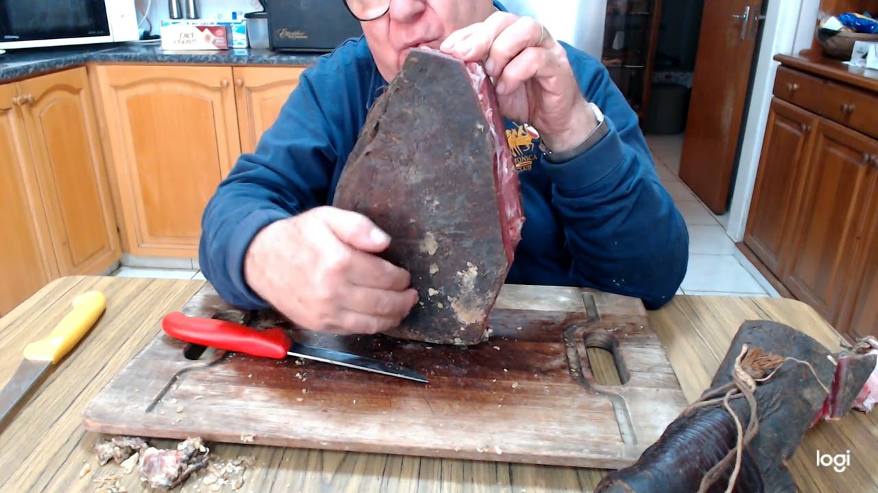 My hiromeri, (Traditional Cyprus smoked ham) is ready after 5 months. Chef Andros @home. (part 2).
