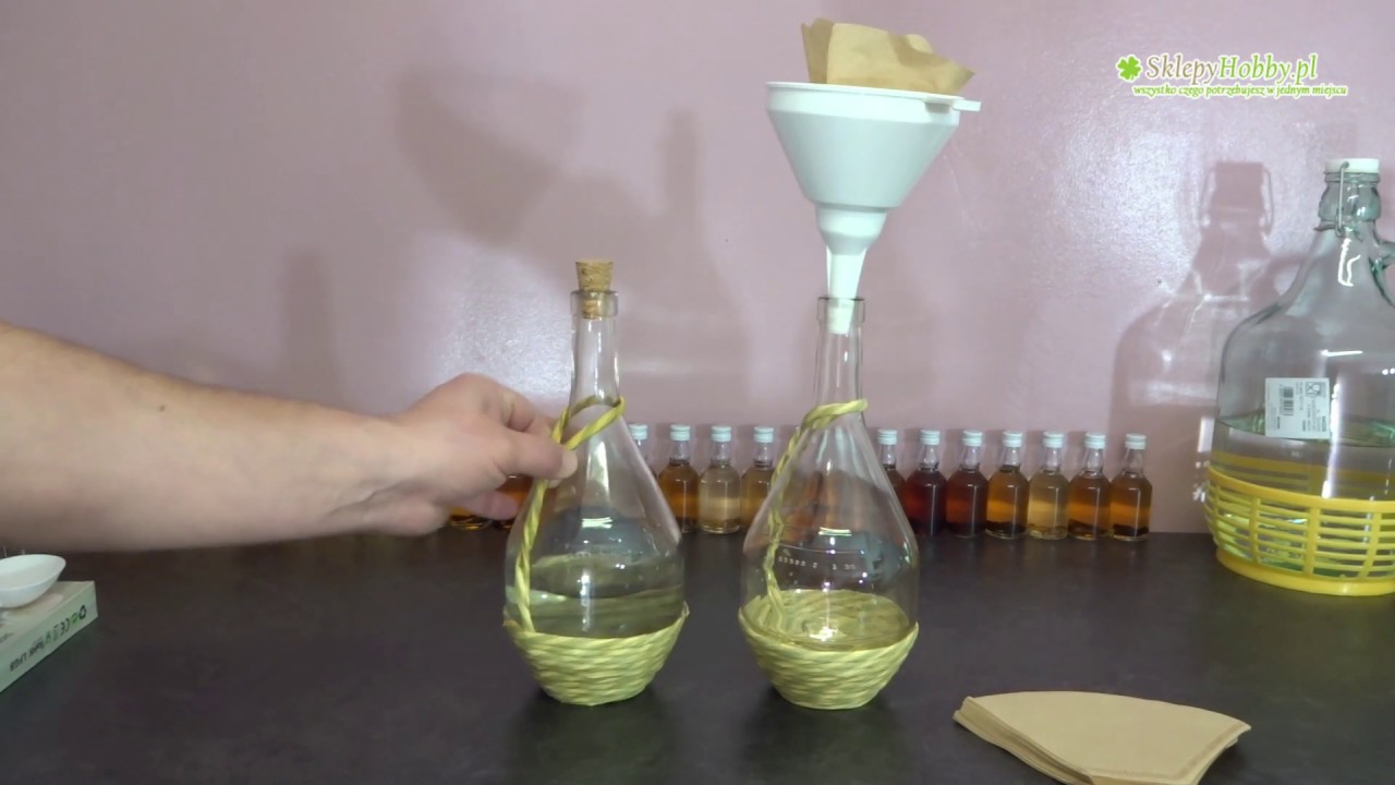 jak filtrować nalewki, destylat filtrami do kawy