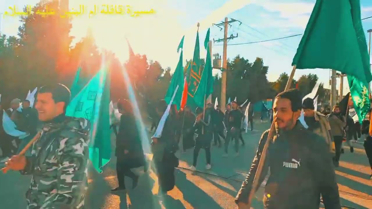 خروجية قافلة ام البنين من مهران مشاية الامام الرضا #2022