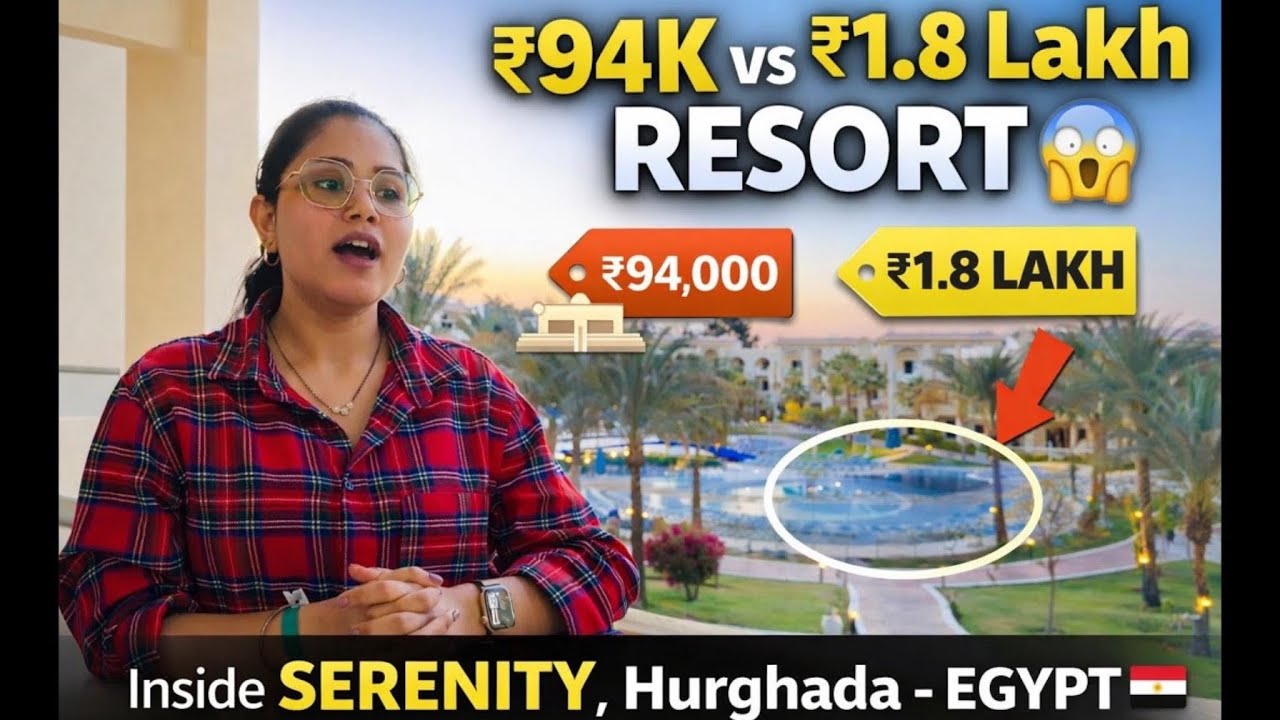 ₹1.8 Lakh Resort in Egypt 😱 | Serenity Hurghada Room Tour