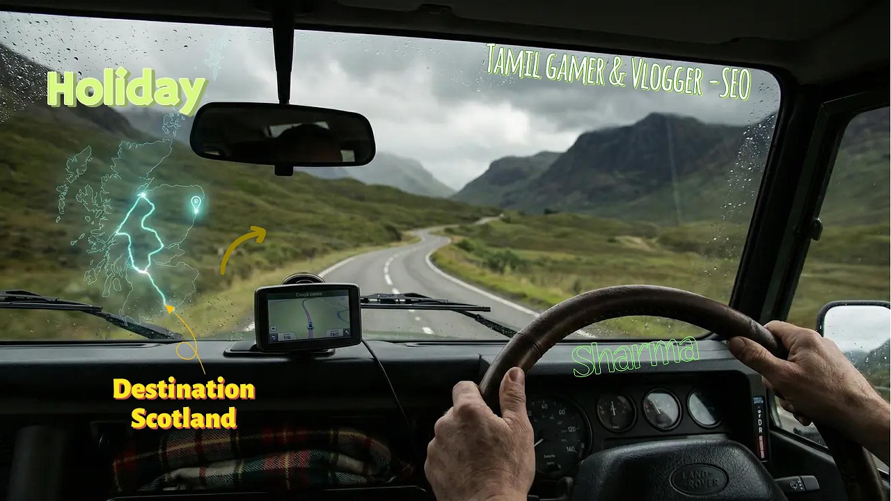 Scotland Road Trip Intro 🚗🏴 | Tamil Traveller in UK | Journey Begins