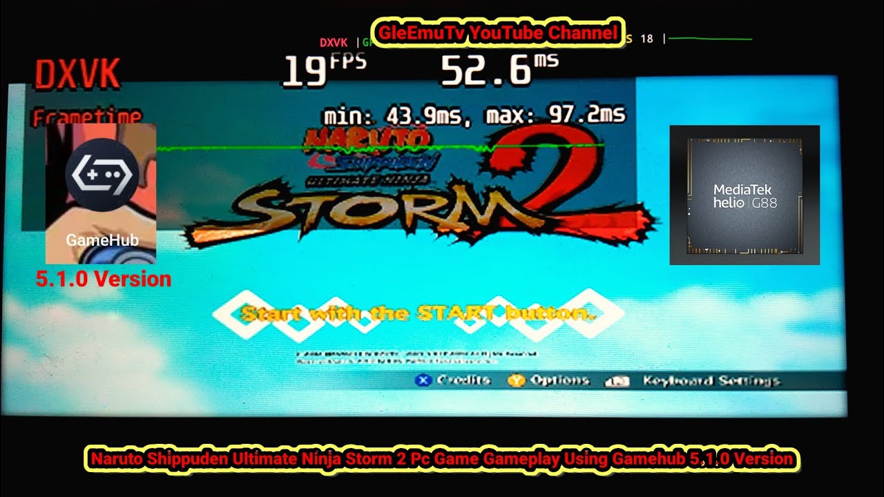 Naruto Shippuden Ultimate Ninja Storm 2 PC GAME Gameplay+Settings Using Gamehub 5.1.0 Version | G88