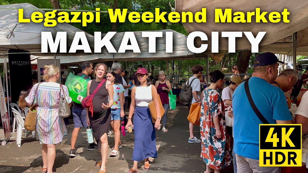 Food Heaven & City Walk | Makati City’s Legazpi Sunday Market! Metro Manila, Philippines