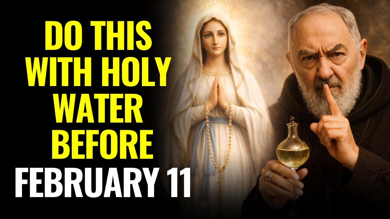 PADRE PIO TAUGHT: USE HOLY WATER THIS WAY TO BE HEALED BY OUR LADY OF LOURDES