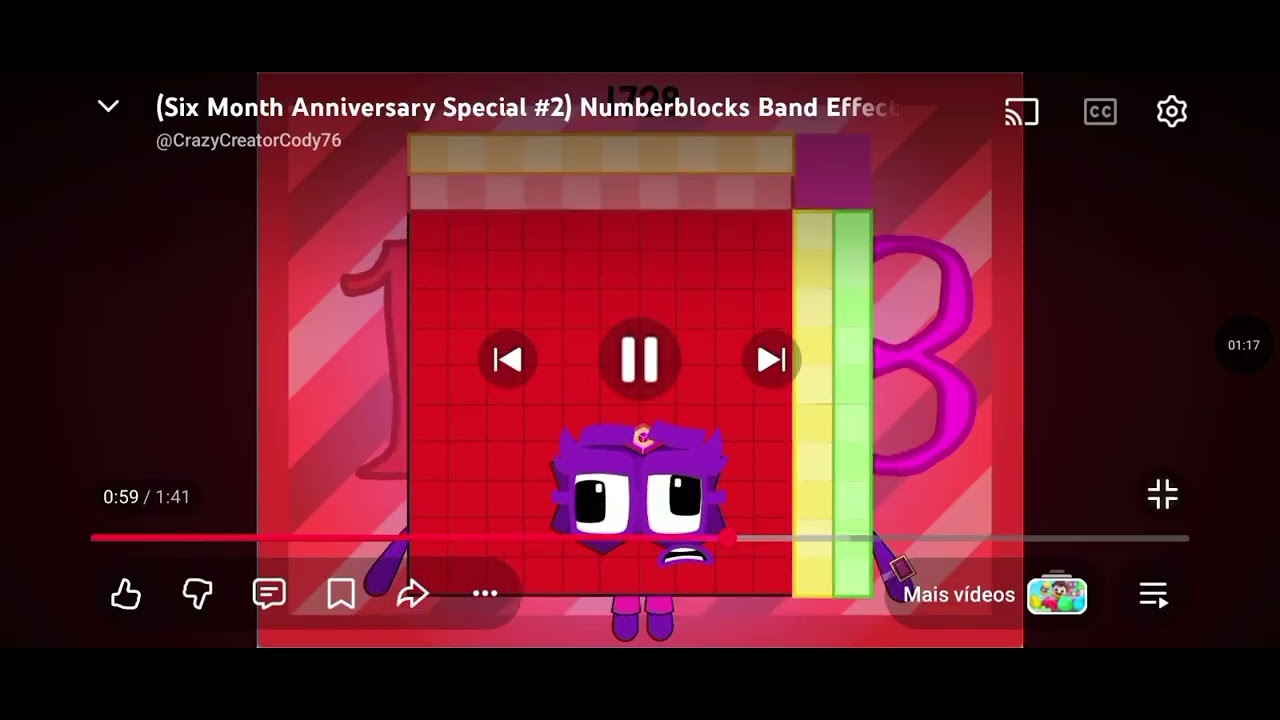 Numberblocks band cube 1