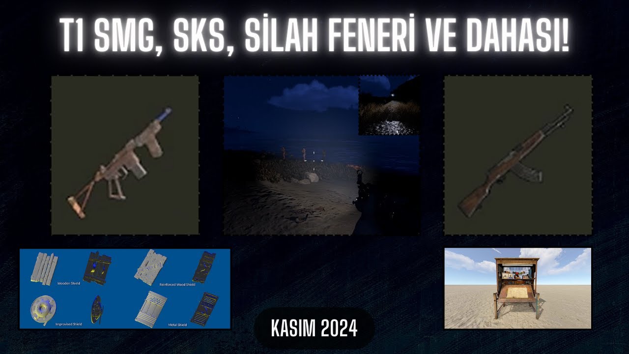 Rust - T1 SMG, SKS, Silah Feneri ve Dahası! | 2024 Kasım