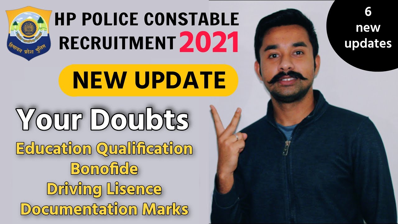 Your Doubt's (New Updates) | HP Police Constable Recruitment 2021