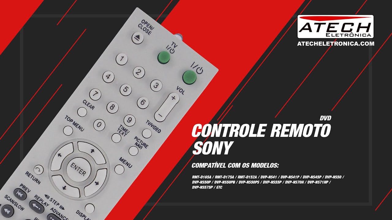 Controle Remoto DVD Sony DVP-NS575P (780177)
