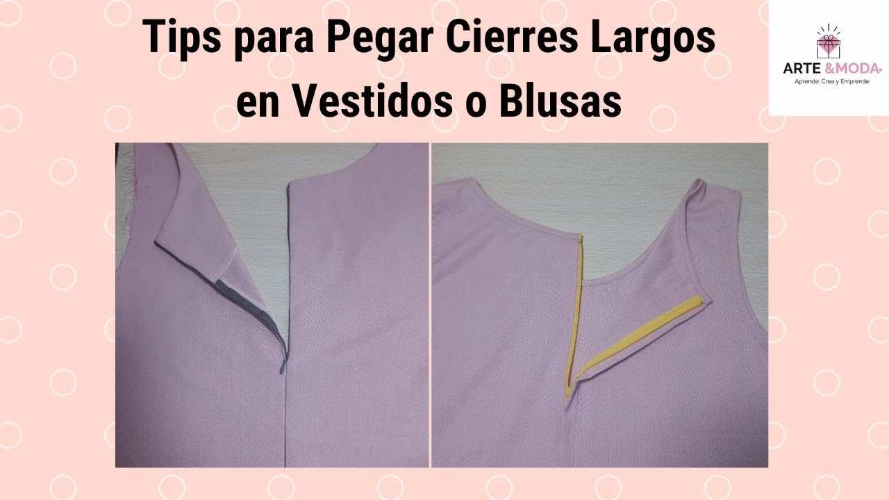 ✂Como Pegar Cierres Largos a Vestidos o Blusas Paso a Paso - (Invisibles y Corrientes)✂