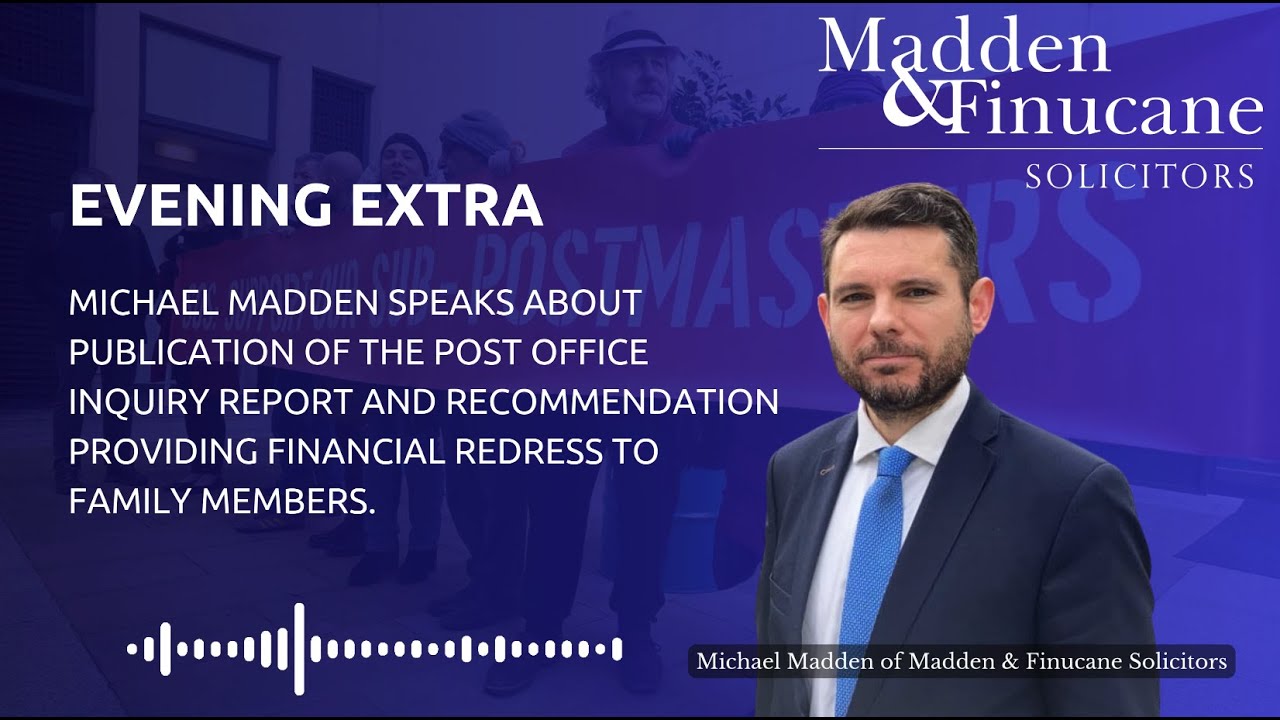 Michael Madden speaks about the publication of the first volume of the Post Office Inquiry report