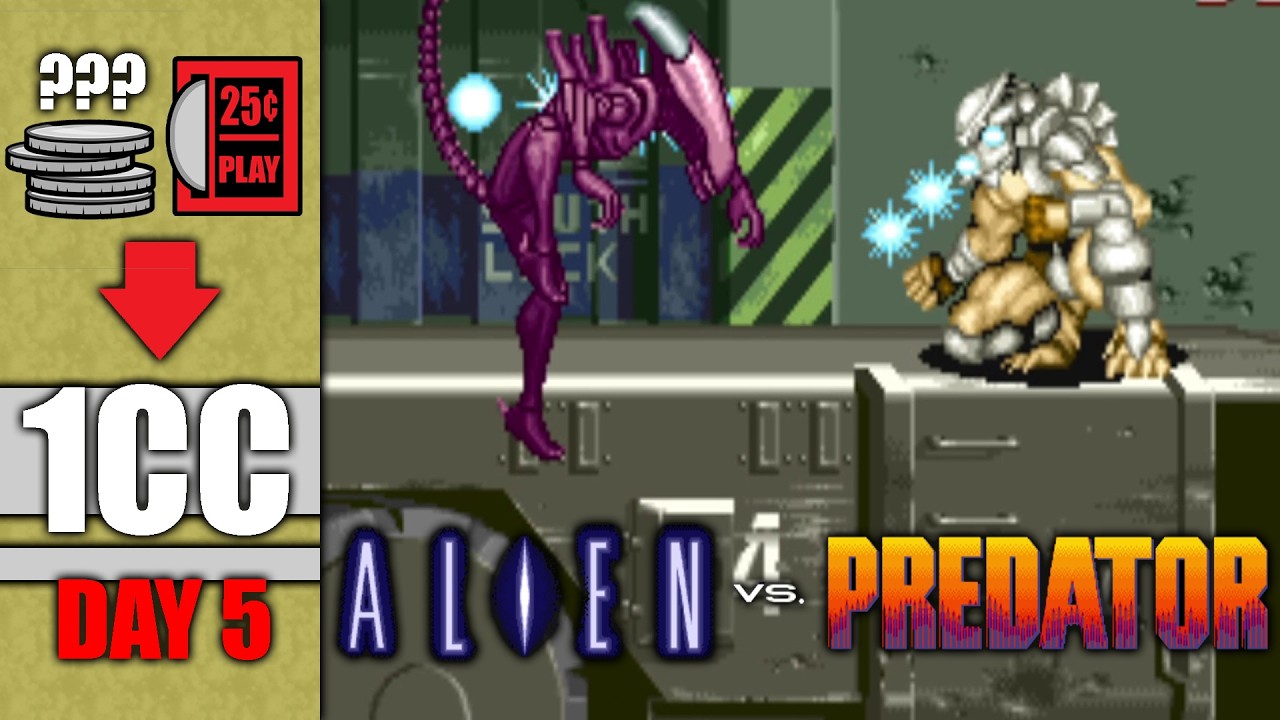 Can I Beat ALIEN vs PREDATOR on 1 Quarter?! A 1CC Journey (Day 5)
