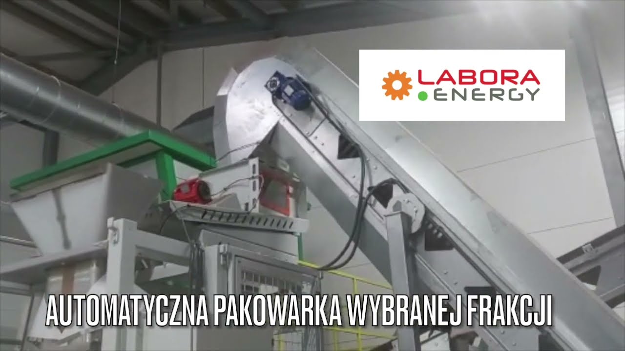 Automatyczna sortownia kory wraz z pakowarką wybranej frakcji +48 663 336 322
