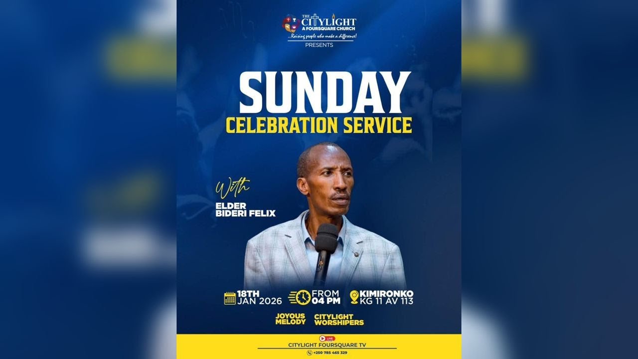 🔴FOURSQUARE TV I CELEBRATION  SERVICE  18/01/2026