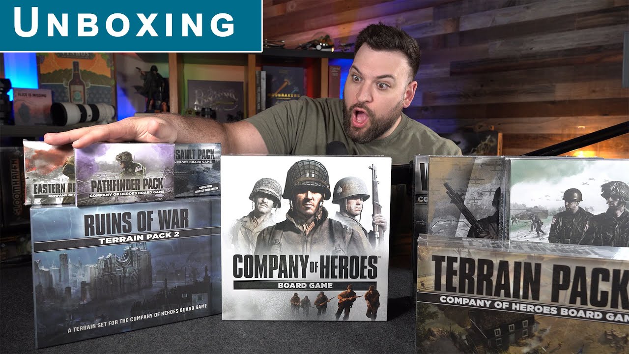 Company of Heroes: The Board Game All-In Unboxing! KICKSTARTER Thoughts and Ramblings