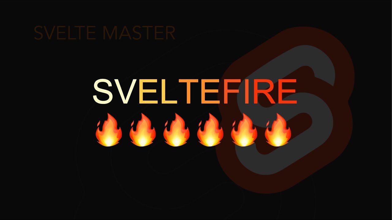 Svelte + Firebase = Sveltefire (and it is FIRE 🔥🔥🔥)