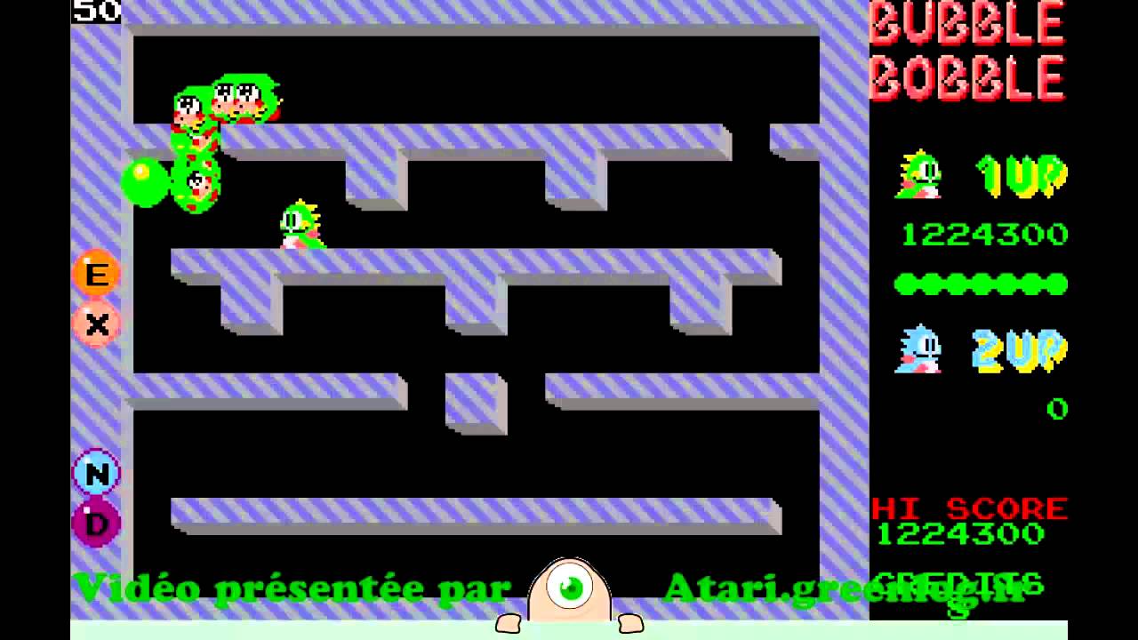Bubble Bobble - Niveau 1 à 100 - Atari ST [Longplay]