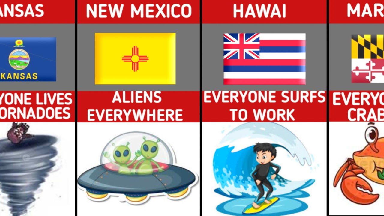 🇺🇸 50 States, 50 Jokes | The Funniest State Stereotypes Ever! 😂