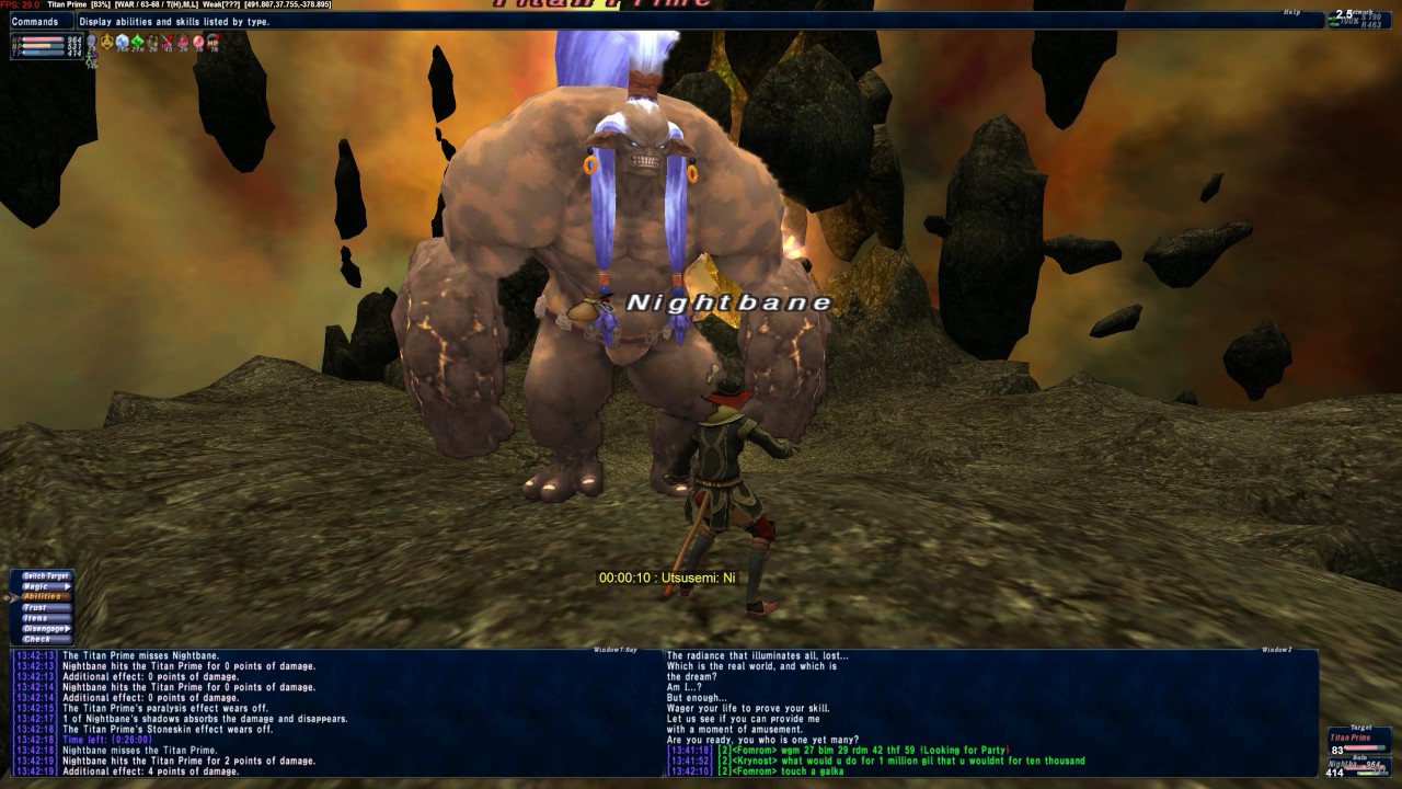 FFXI Nasomi Titan ....RDM Solo..