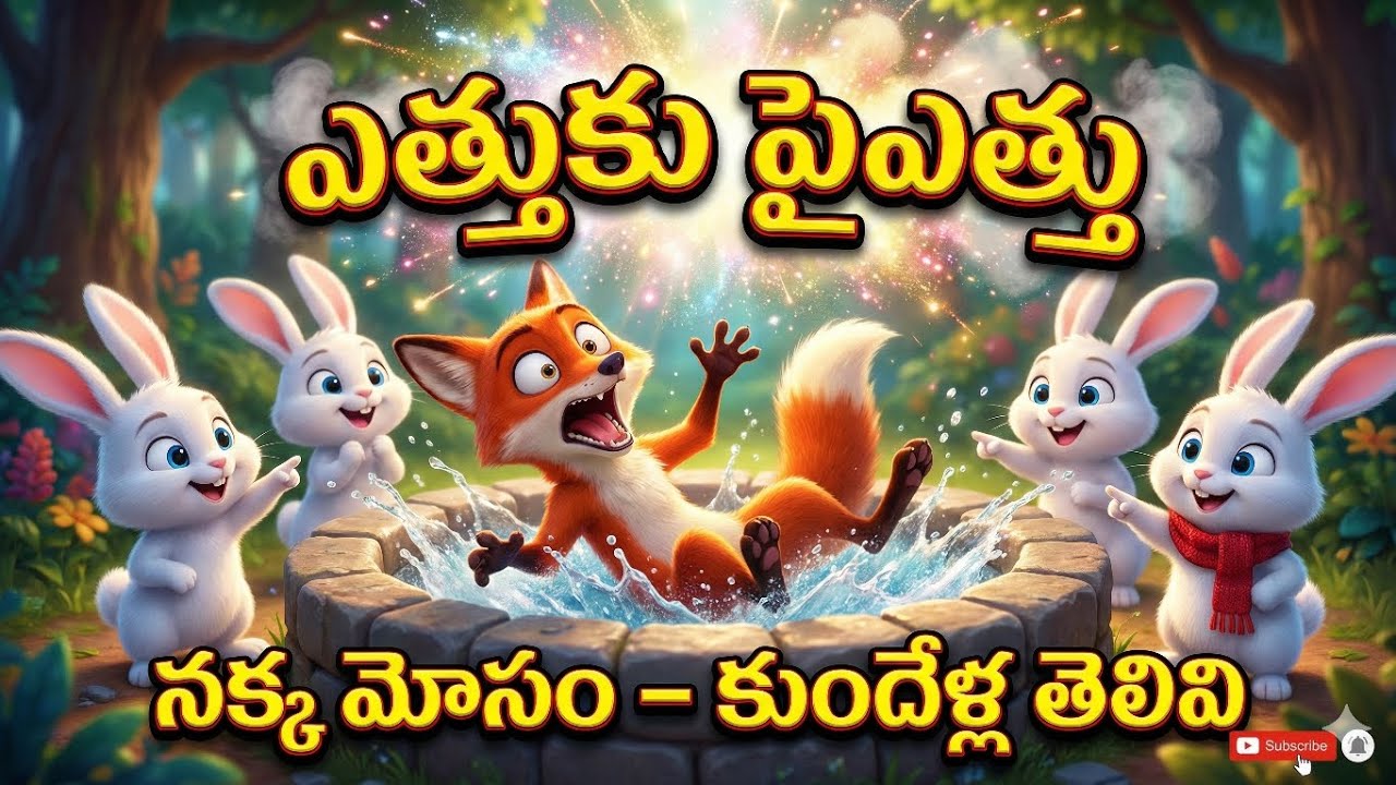 ఎత్తుకు పైఎత్తు | నక్క మోసం – కుందేళ్ల తెలివి | #KidsStories #TeluguKids #AnimatedStory #పిల్లలకథలు