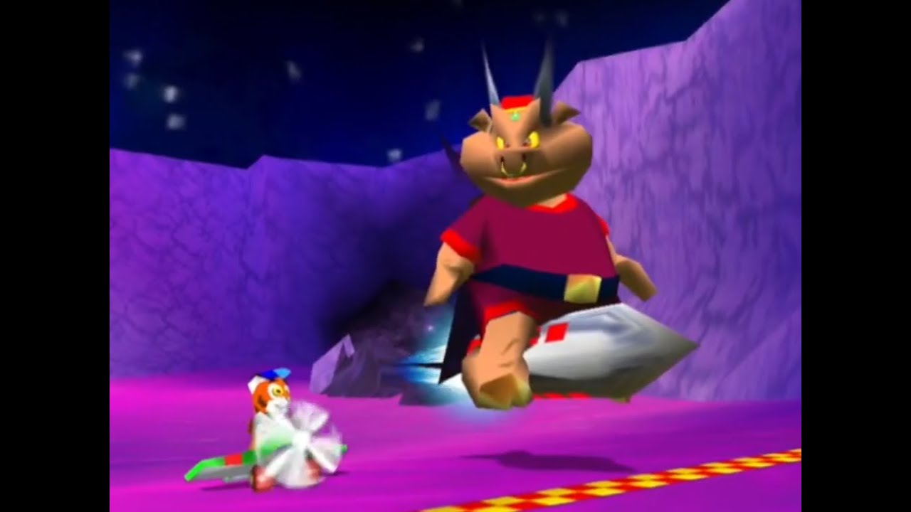 Diddy Kong Racing Gameplay - Space area/ Vs Wizpig Finale as Timber