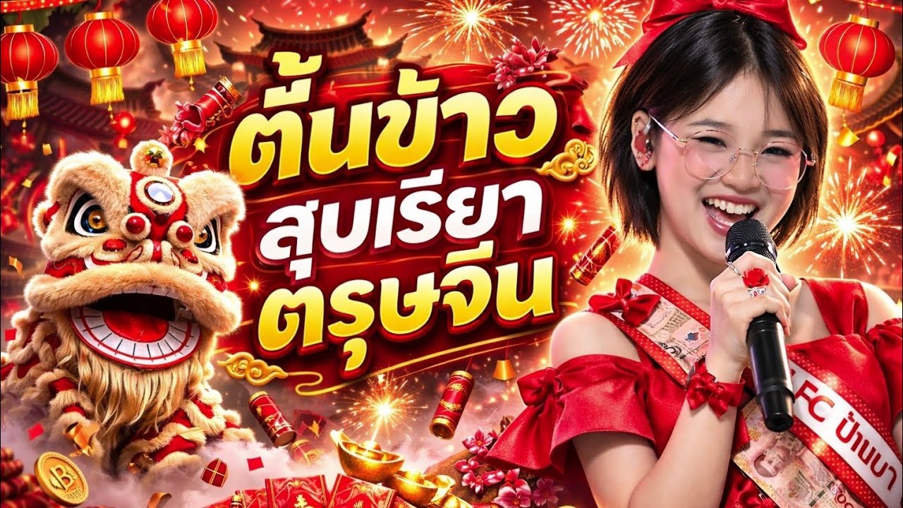 คลิปเต็ม! ต้นข้าว สุปรียา ร้องสดงานวัด ตรุษจีน | วัดหนองศาลา จ.นครปฐม