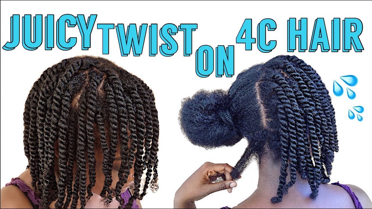 (EASIEST!!!) Mini-Twist On 4c Natural Hair// Low Maintenance Protective Style