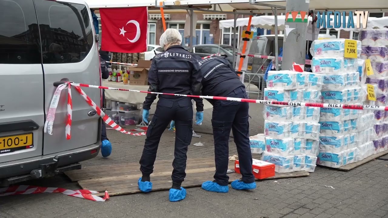 Zwaargewonde en aanhouding na steekpartij op markt Afrikaanderplein Rotterdam